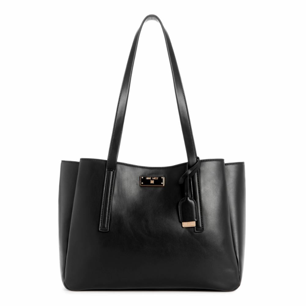 Nine West Handbags LEONEL MULTI COMP TECH TOTE BLACK