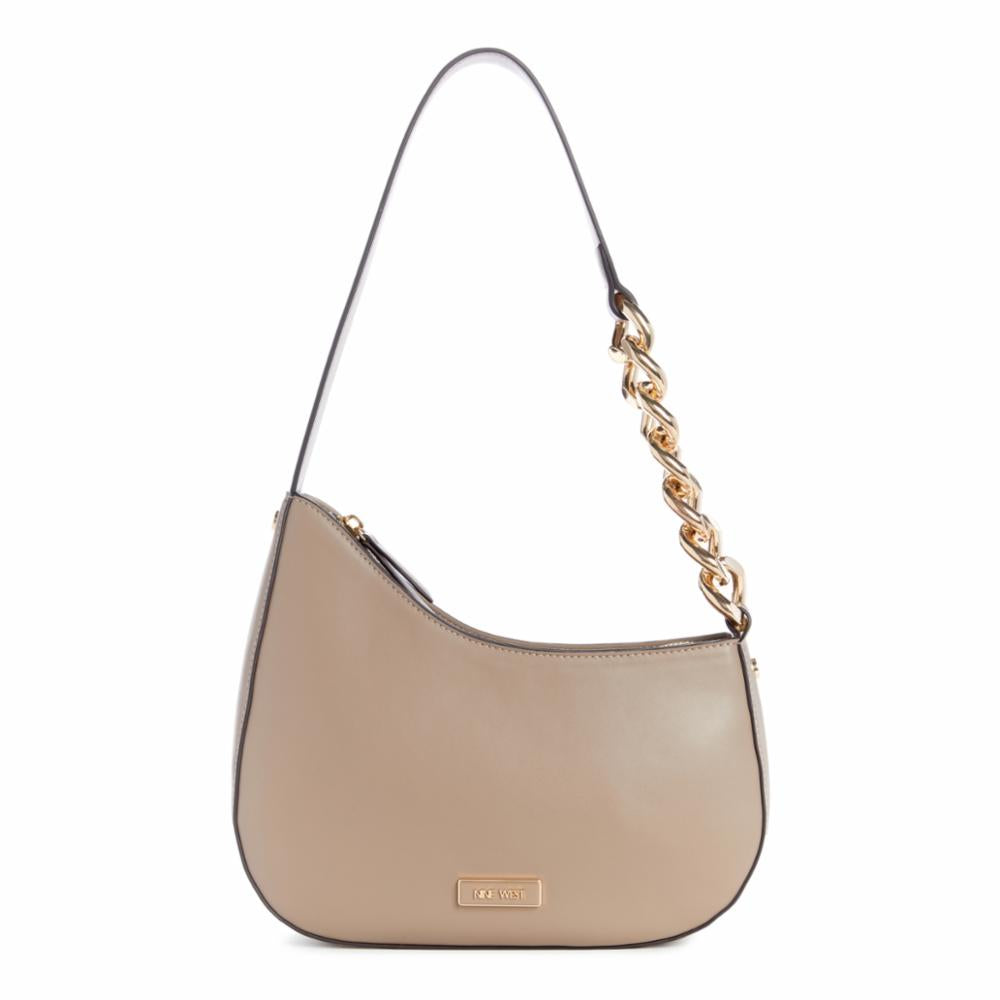 Nine West Handbags SANA SHOULDER BAG DARK MUSHROOM