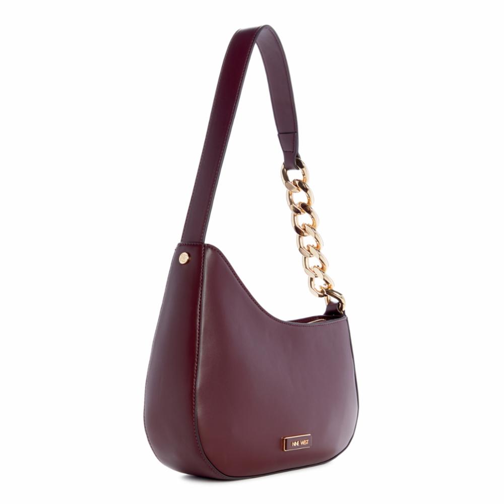 Nine West Handbags SANA SHOULDER BAG MERLOT