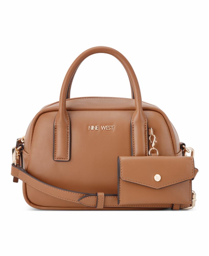 Nine West Handbags BECHER MINI SATCHEL BRANDY