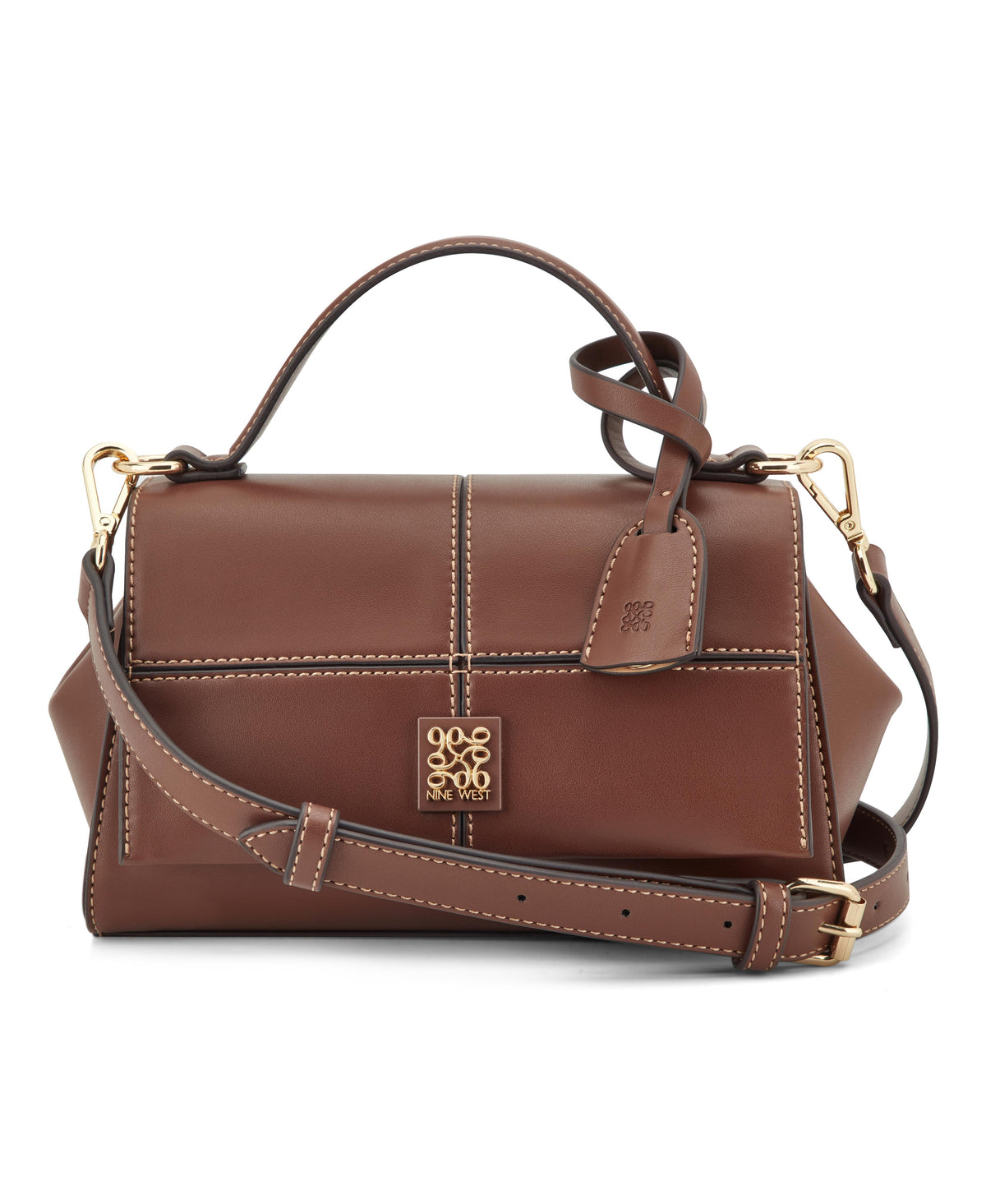 Nine West Handbags PAXTIN CONVERTIBLE XBODY FLAP MAHOGANY