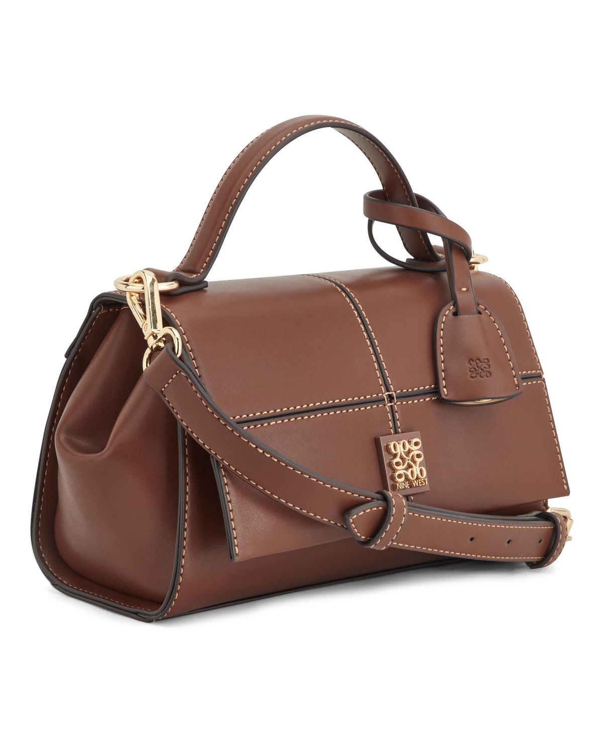 Nine West Handbags PAXTIN CONVERTIBLE XBODY FLAP MAHOGANY