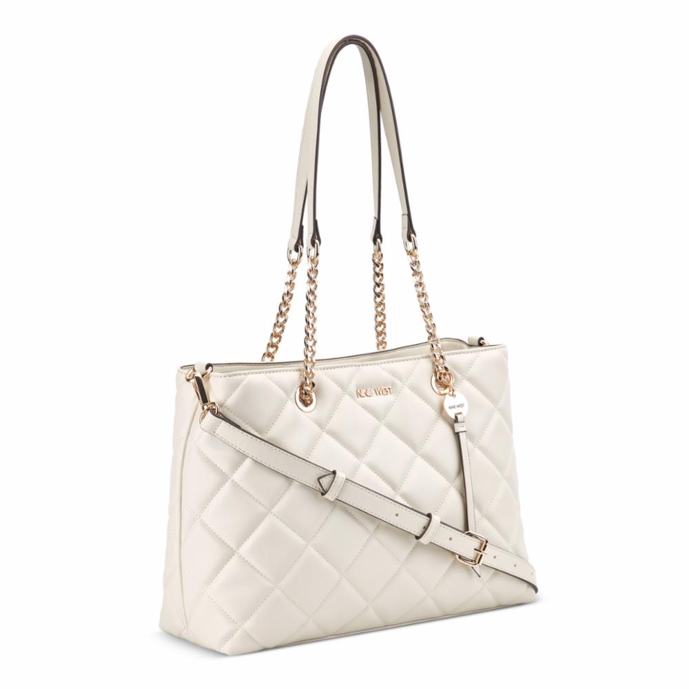 Nine West Handbags MEILANI CARRYALL CHIC CREAM