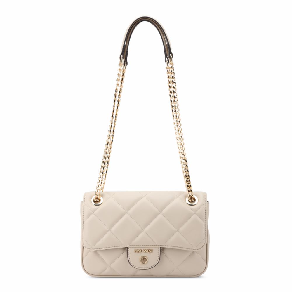 Nine West Handbags MEILANI CONVERTIBLE XBODY FLAP BEIGE