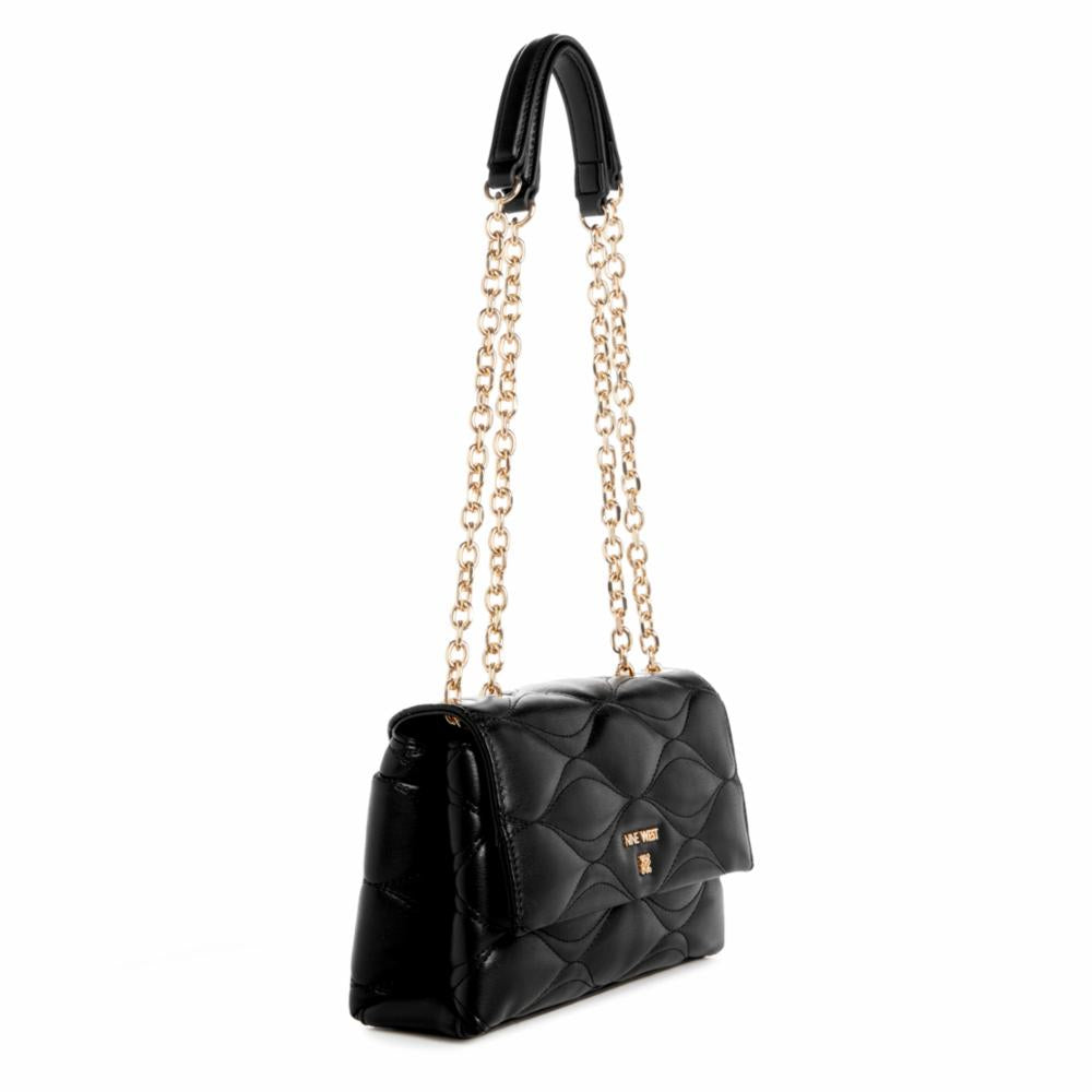 Nine West Handbags LEINI CONVERTIBLE XBODY FLAP BLACK