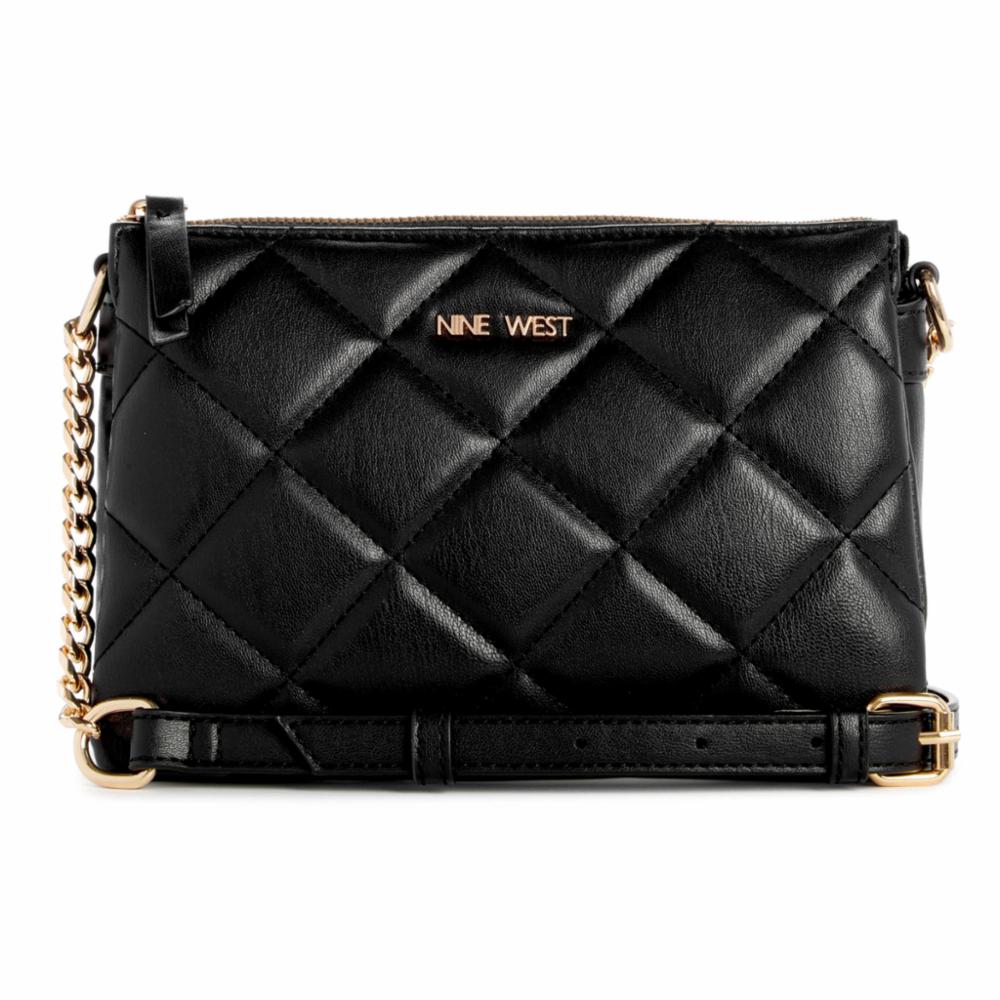 Nine West Handbags MIRABELLA TRI CMPRTMNT XBODY BLACK