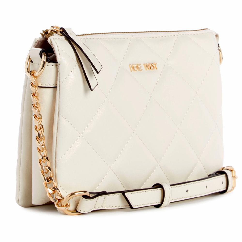 Nine West Handbags MIRABELLA TRI CMPRTMNT XBODY CHIC CREAM