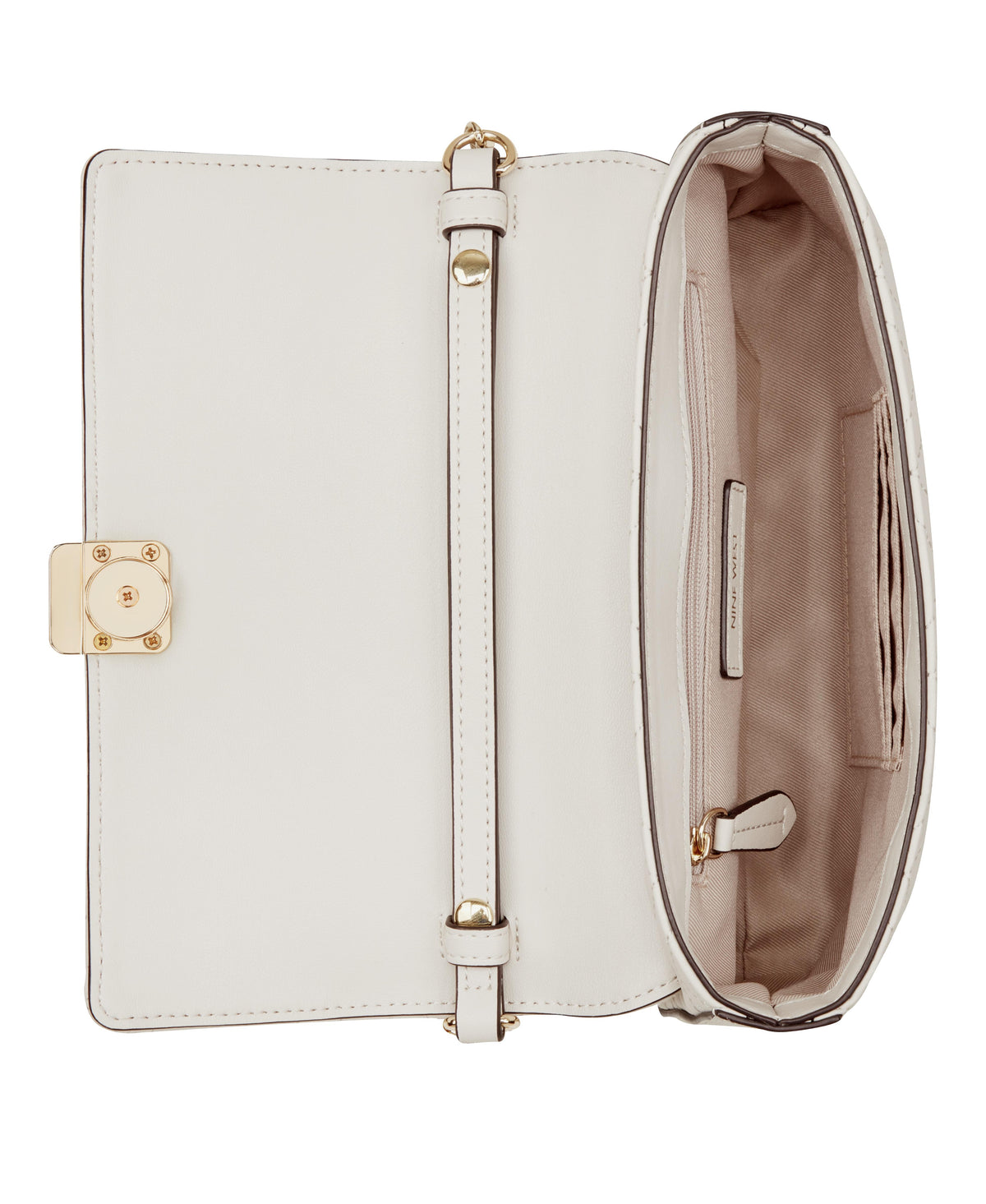 Nine West Handbags BLAIS FLAP SHOULDER BAG MILK