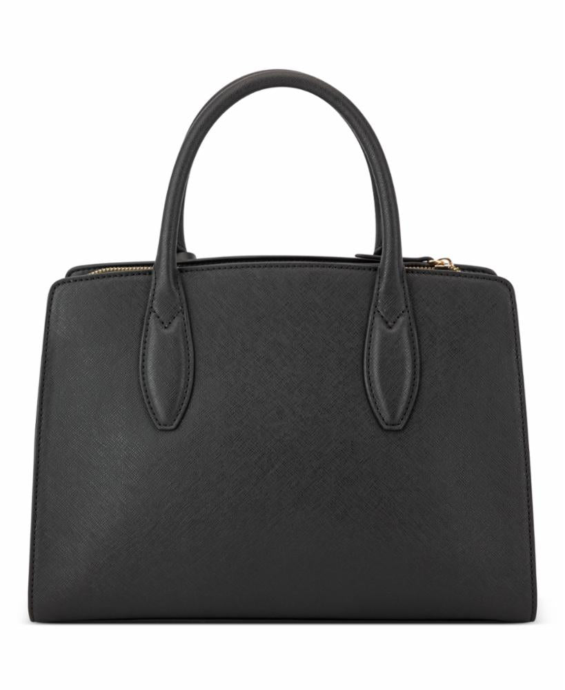 Nine West Handbags GRADY 3 COMP SATCHEL BLACK