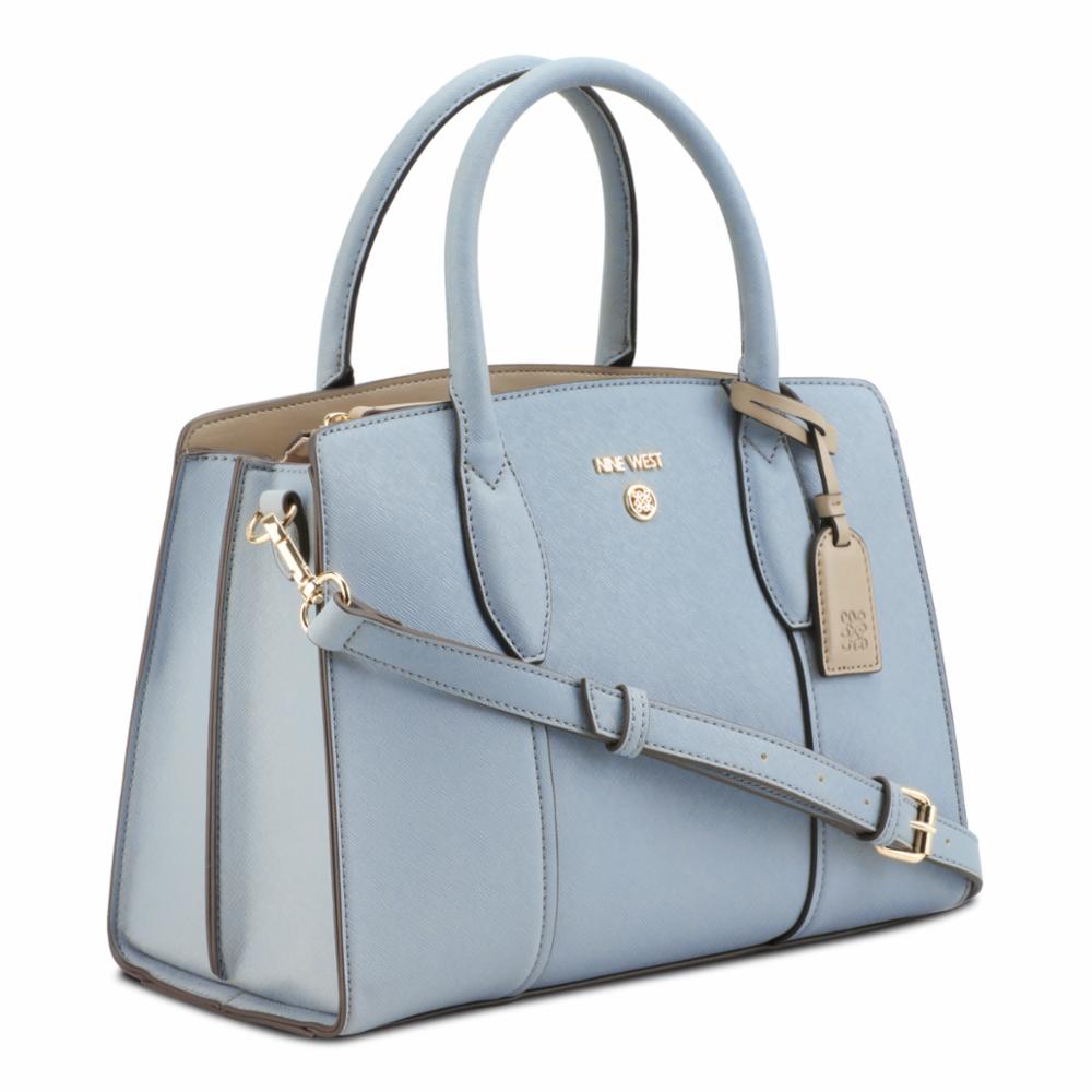 Nine West Handbags GRADY 3 COMP SATCHEL BLUESTONE