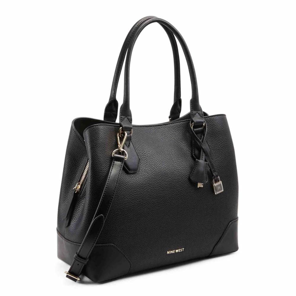 Nine West Handbags BROOKLYN 3 COMP CARRYALL BLACK