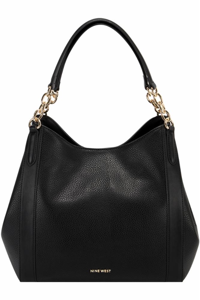 Nine West Handbags CHANNA JET SET CARRYALL BLACK