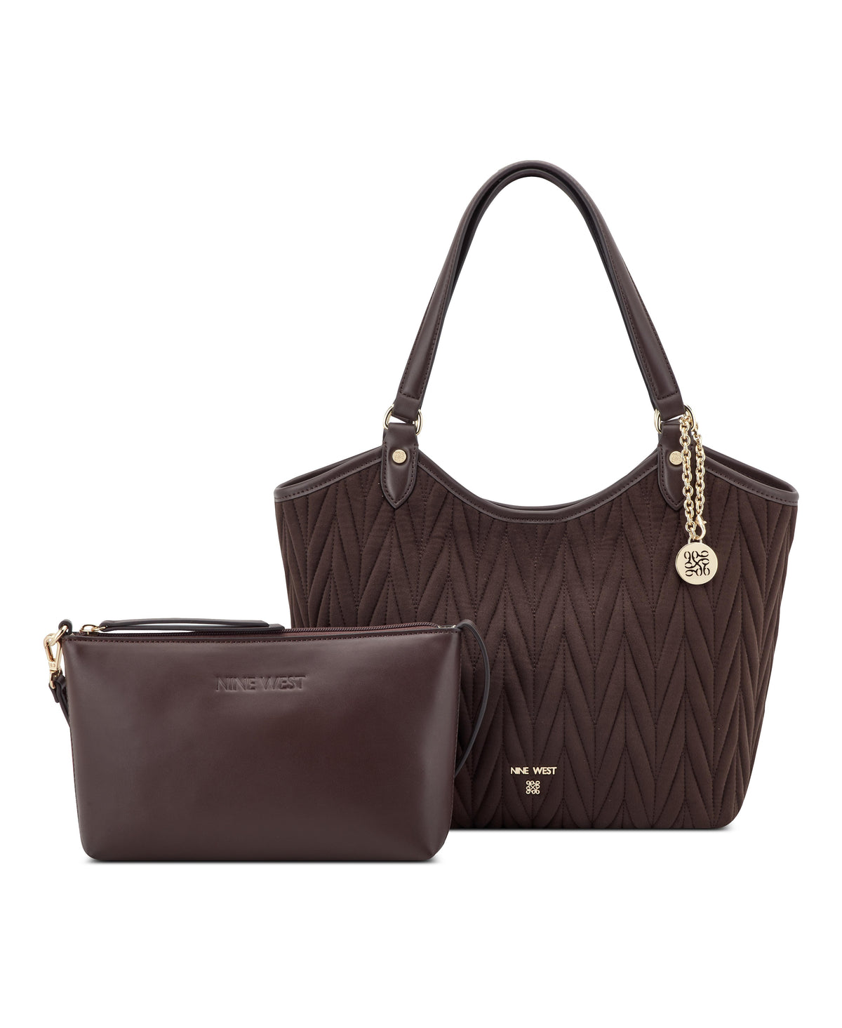 Nine West Handbags JASLEE 2 IN 1 TOTE RAISIN