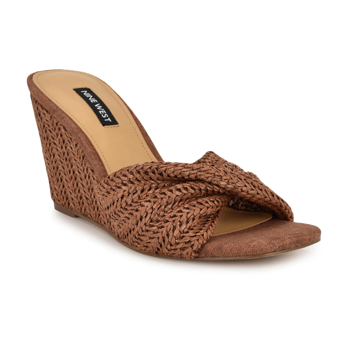 Nine West NIKHIL2 BROWN90949/RS WOVEN PP RAFFIA