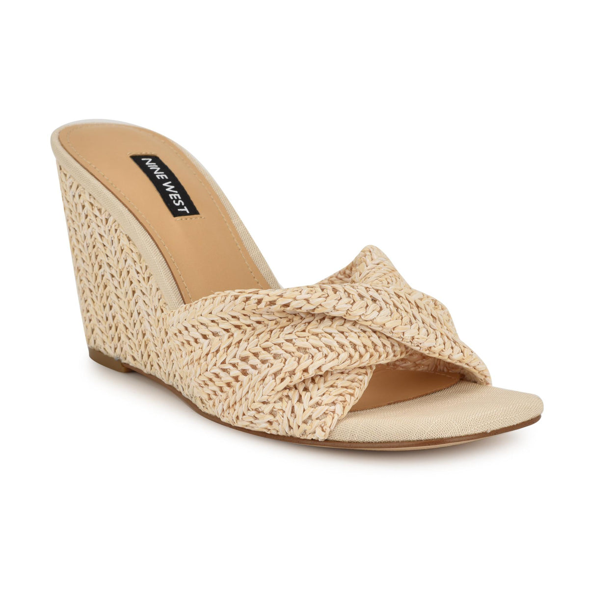 Nine West NIKHIL2 CREAM01/RS WOVEN PP RAFFIA