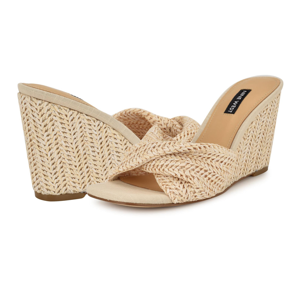 Nine West NIKHIL2 CREAM01/RS WOVEN PP RAFFIA