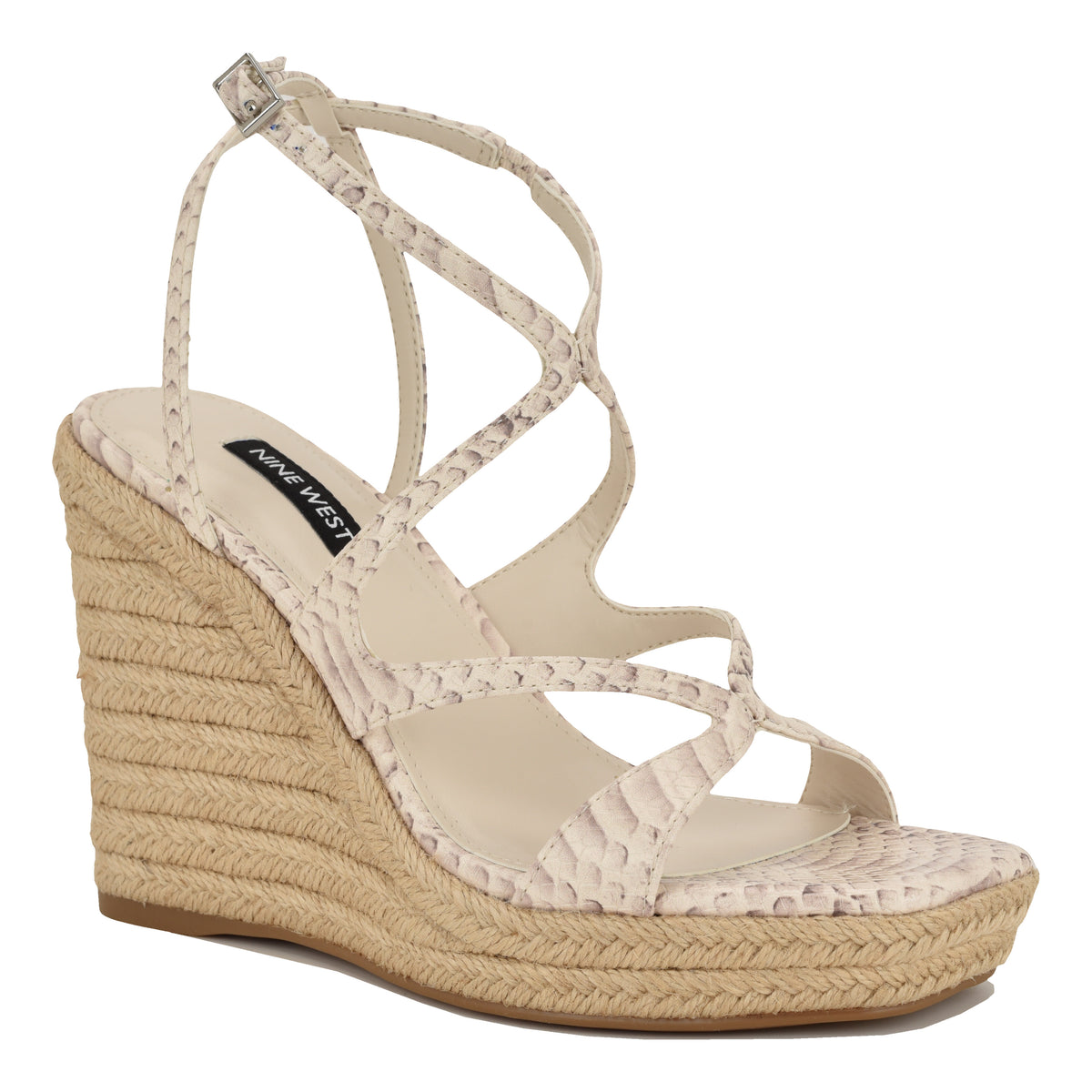 NINE WEST ADRIANE3 NATURAL MULTI/SNK PU XK/SNL681