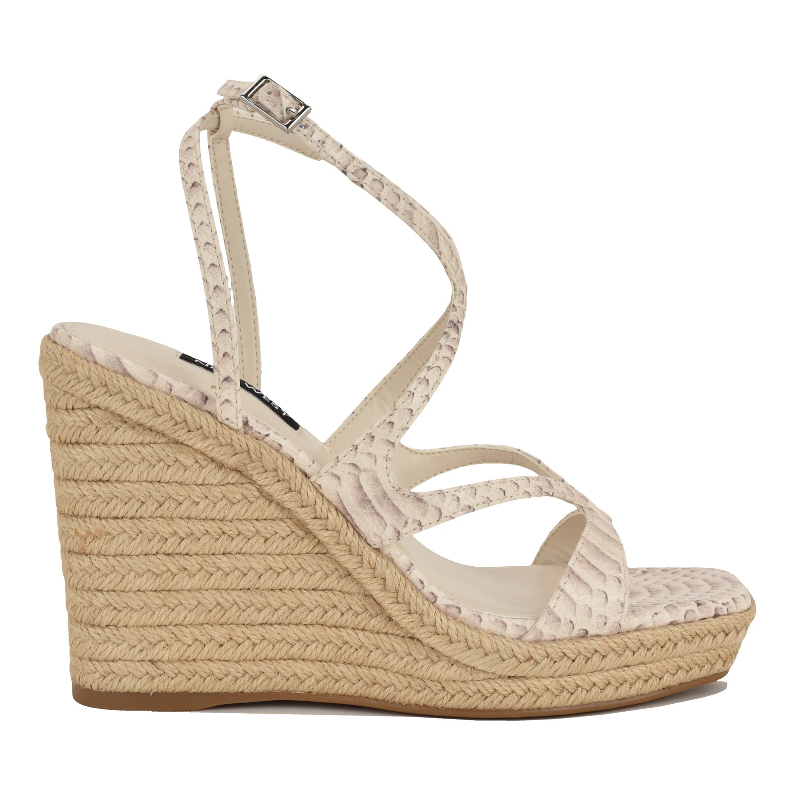 NINE WEST ADRIANE3 NATURAL MULTI/SNK PU XK/SNL681