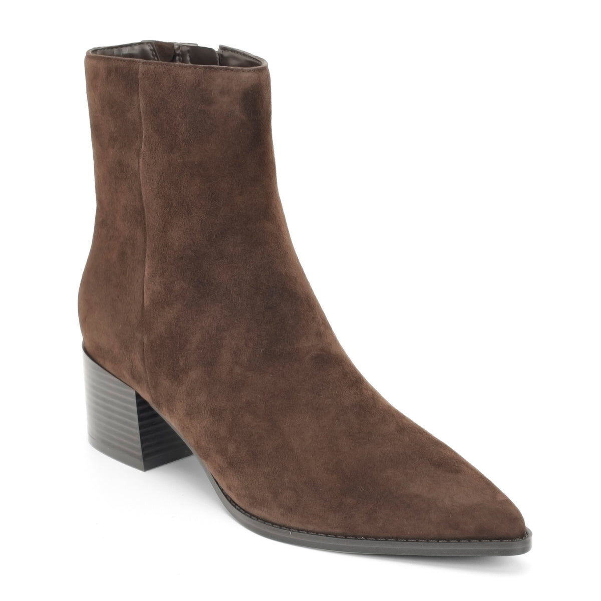 NINE WEST BECKY DK BROWN P439 FH SHEEP SUEDE0