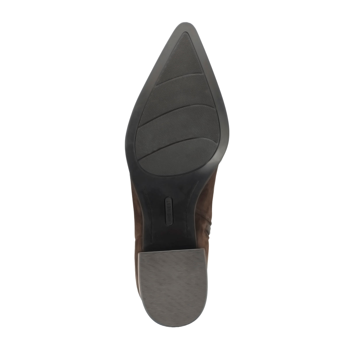 NINE WEST BECKY DK BROWN P439 FH SHEEP SUEDE0