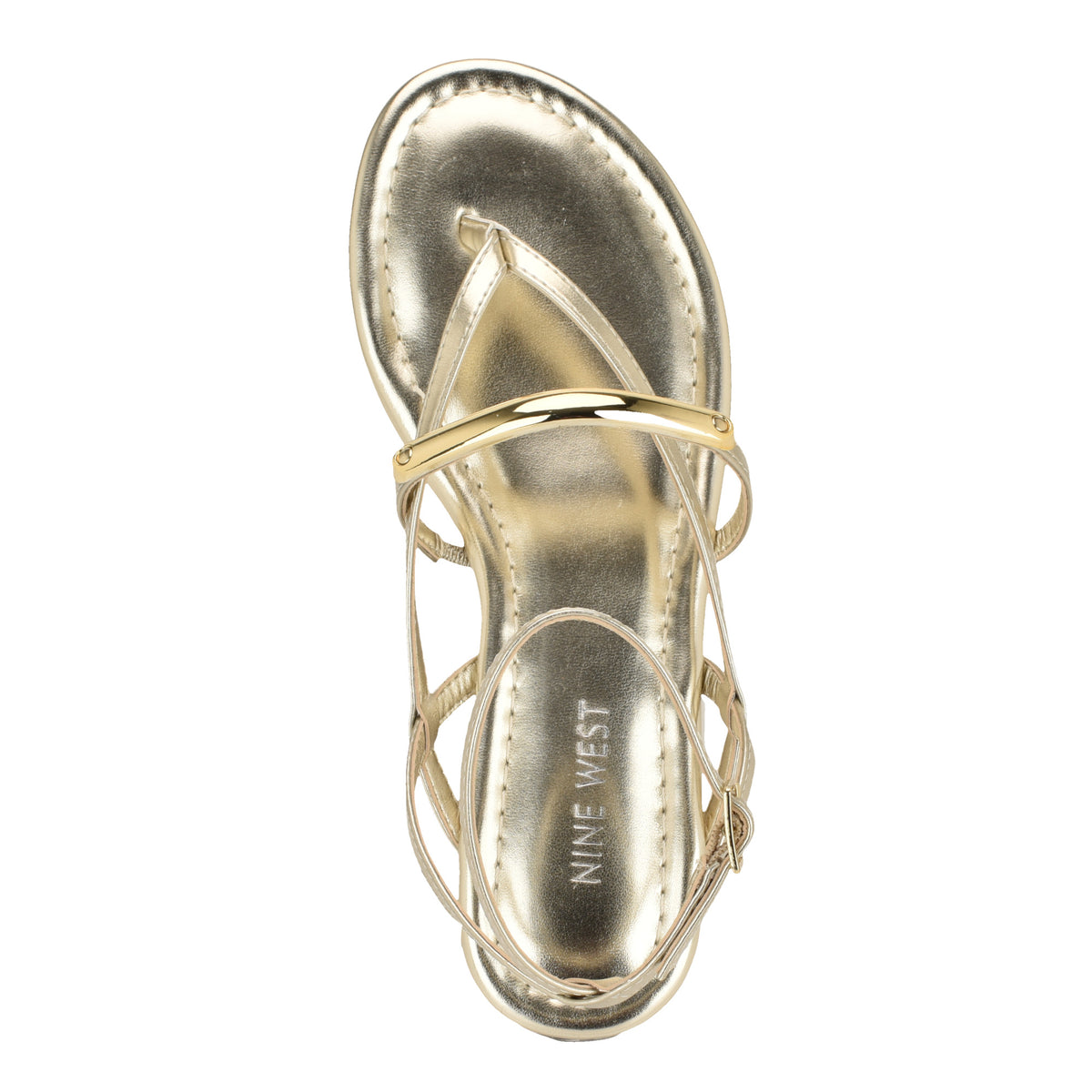NINE WEST BRETTA3 PLATINO/METALLIC CATIONIC SHEE