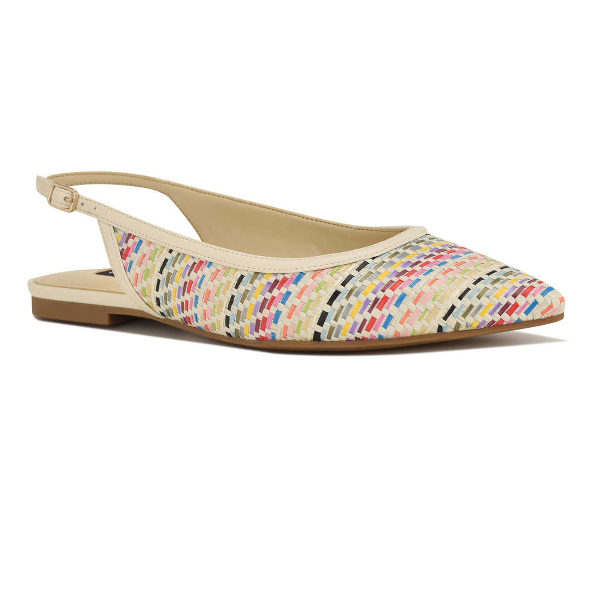 NINE WEST BRIN10 CREAM MULTI/CREAM13205/WOVEN M