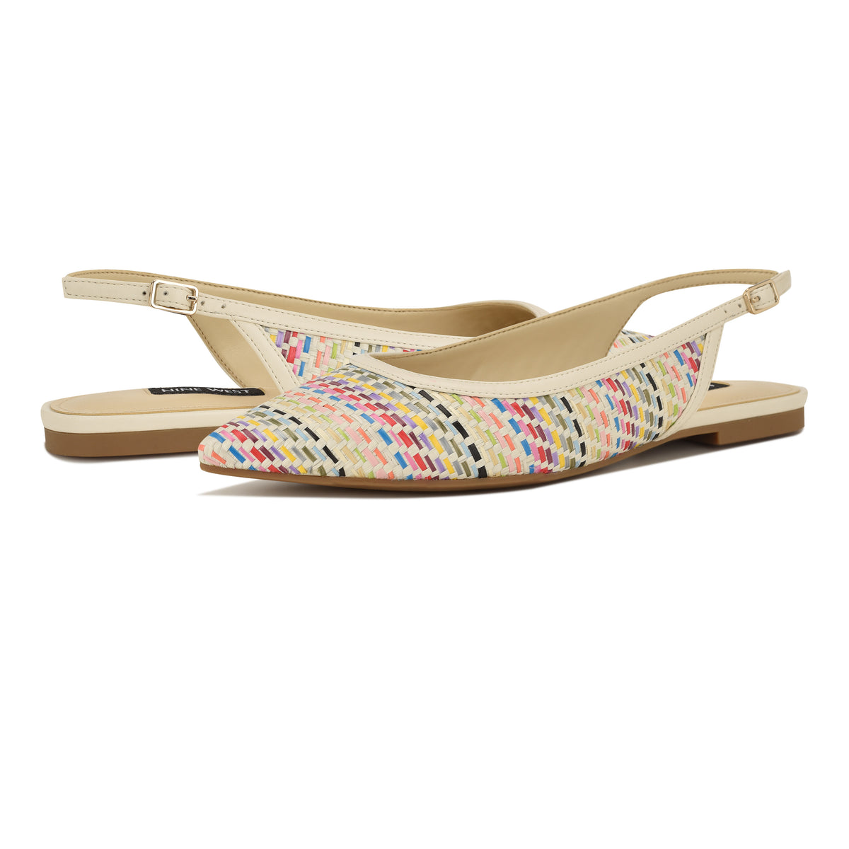 NINE WEST BRIN10 CREAM MULTI/CREAM13205/WOVEN M
