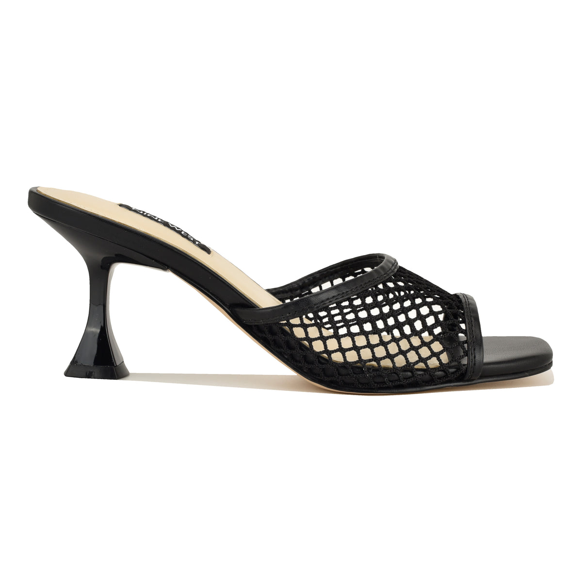 NINE WEST CABANA2 BLACK/BLACK/BIG OVAL MESH/SUPE