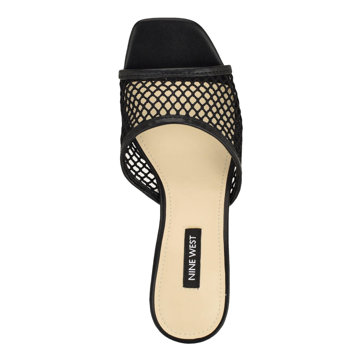 NINE WEST CABANA2 BLACK/BLACK/BIG OVAL MESH/SUPE