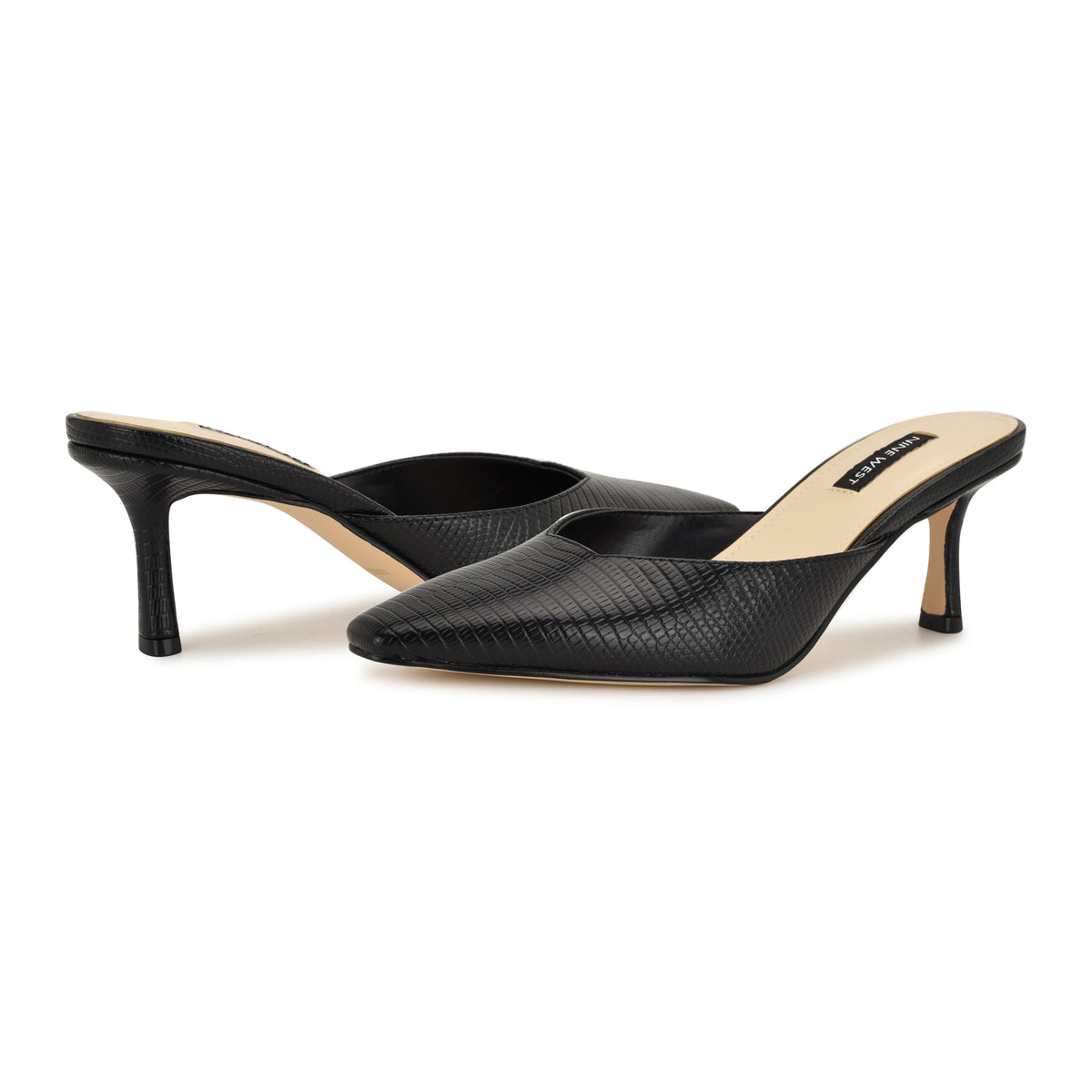 NINE WEST CAMENLA3 BLACK/SHINY LIZARD PU2056/2