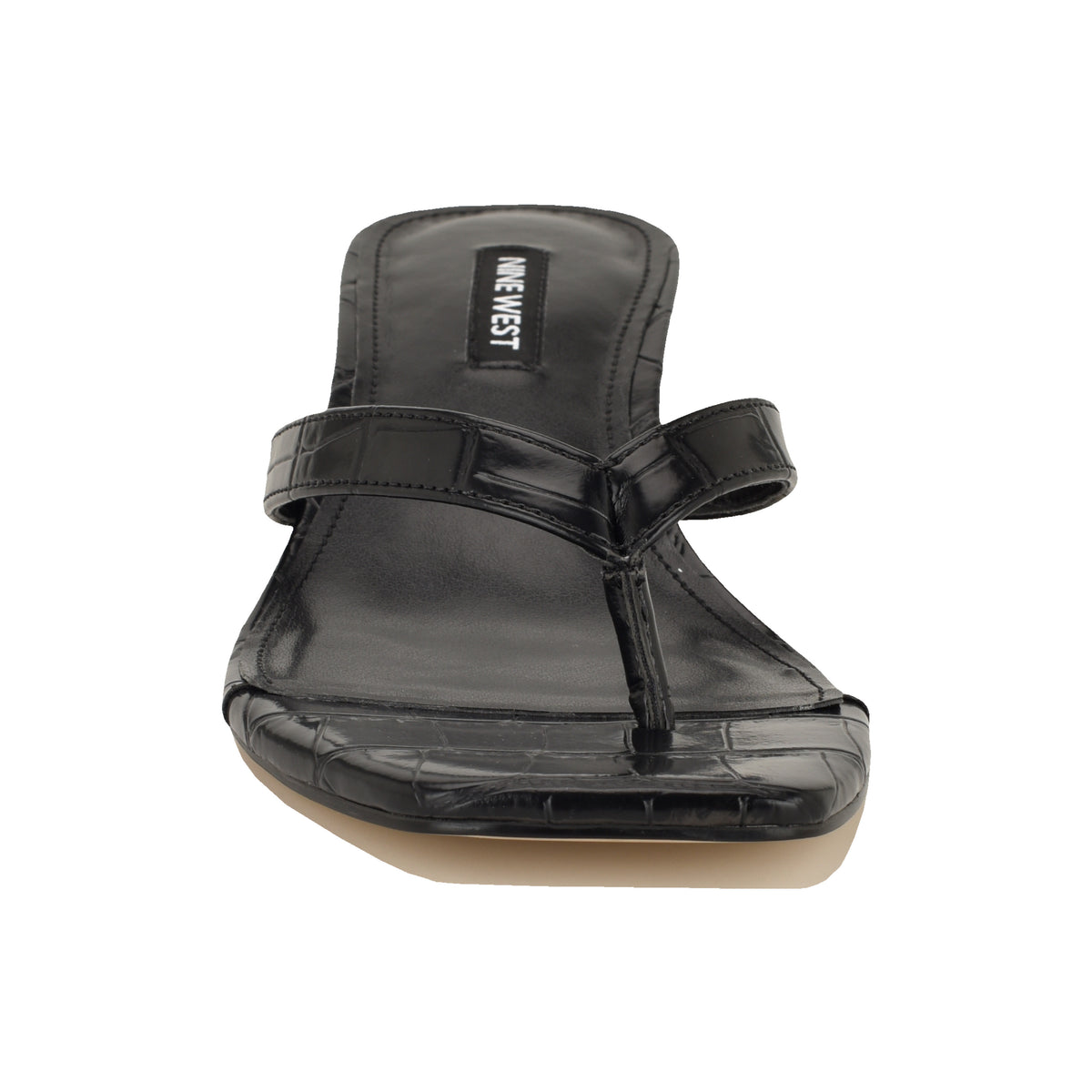 NINE WEST CASSA3 BLACK/SIENA CROCO PU