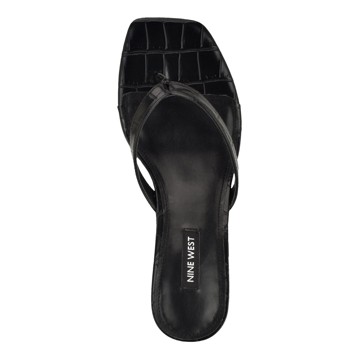 NINE WEST CASSA3 BLACK/SIENA CROCO PU