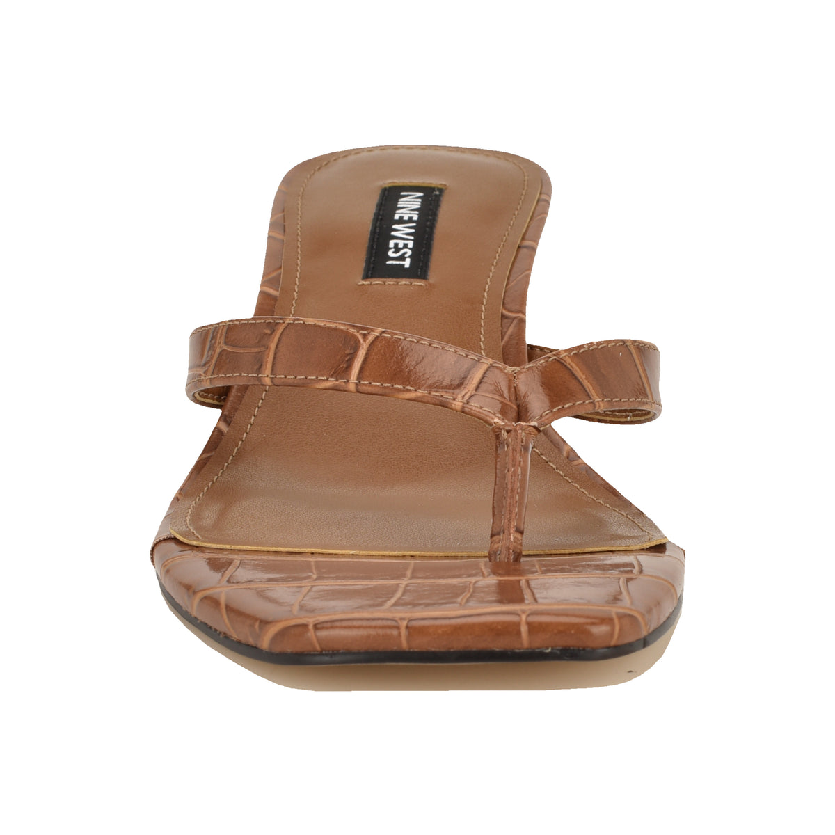 NINE WEST CASSA3 BROWN10149/SIENA CROCO PU