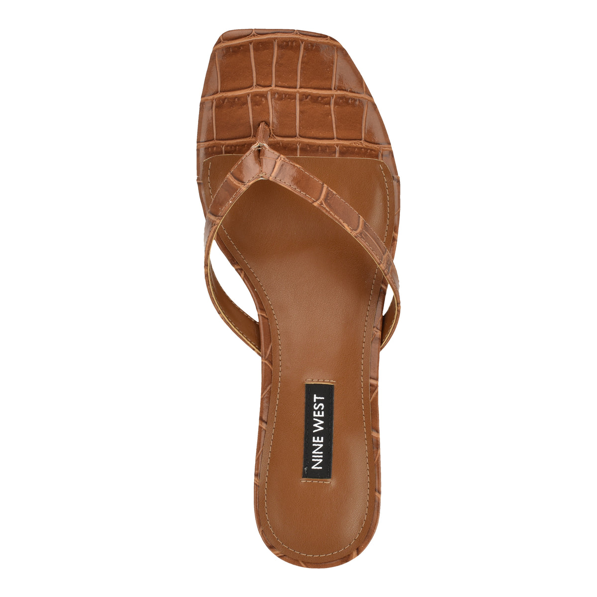 NINE WEST CASSA3 BROWN10149/SIENA CROCO PU