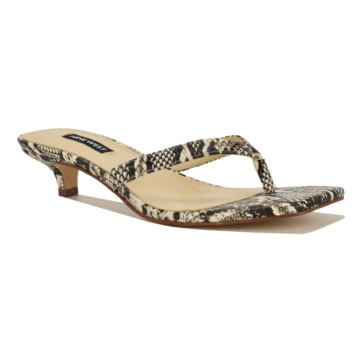 NINE WEST CASSA3 NATURAL MULTI/SNK PU JC250111