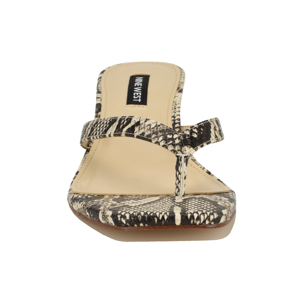 NINE WEST CASSA3 NATURAL MULTI/SNK PU JC250111