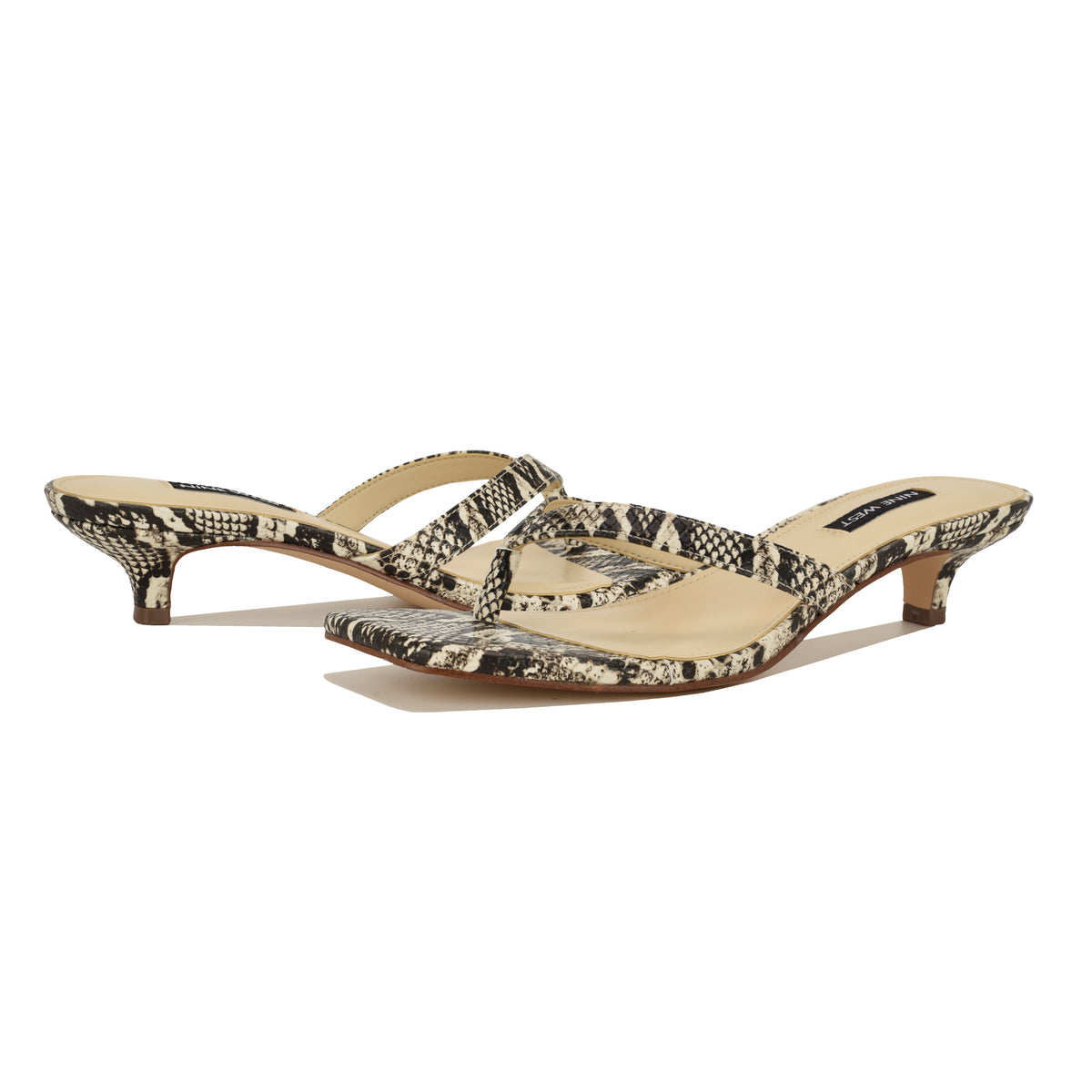 NINE WEST CASSA3 NATURAL MULTI/SNK PU JC250111