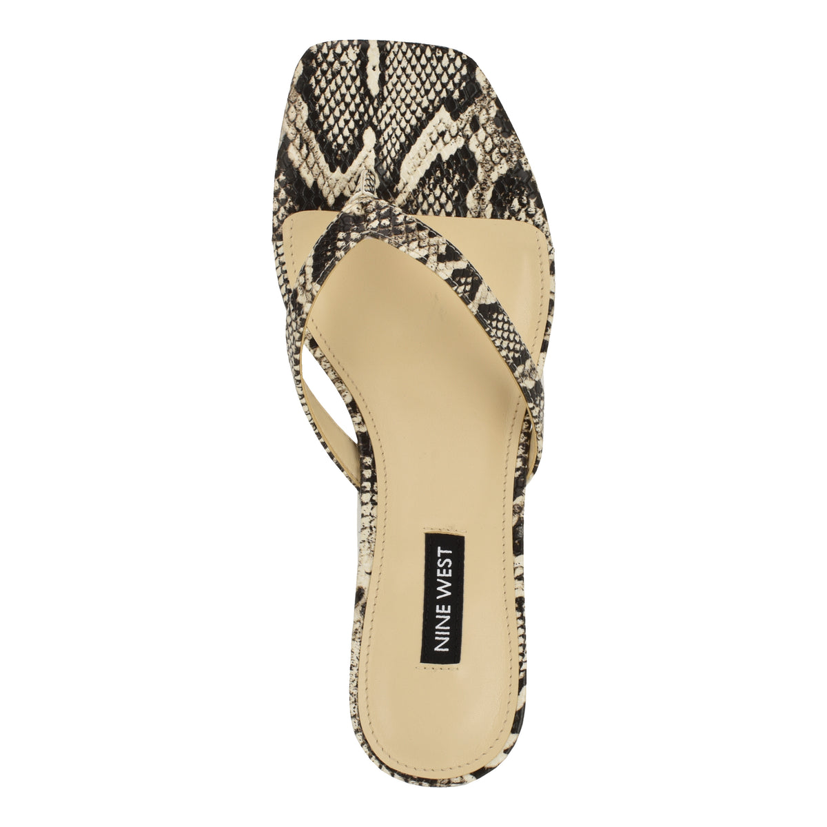 NINE WEST CASSA3 NATURAL MULTI/SNK PU JC250111