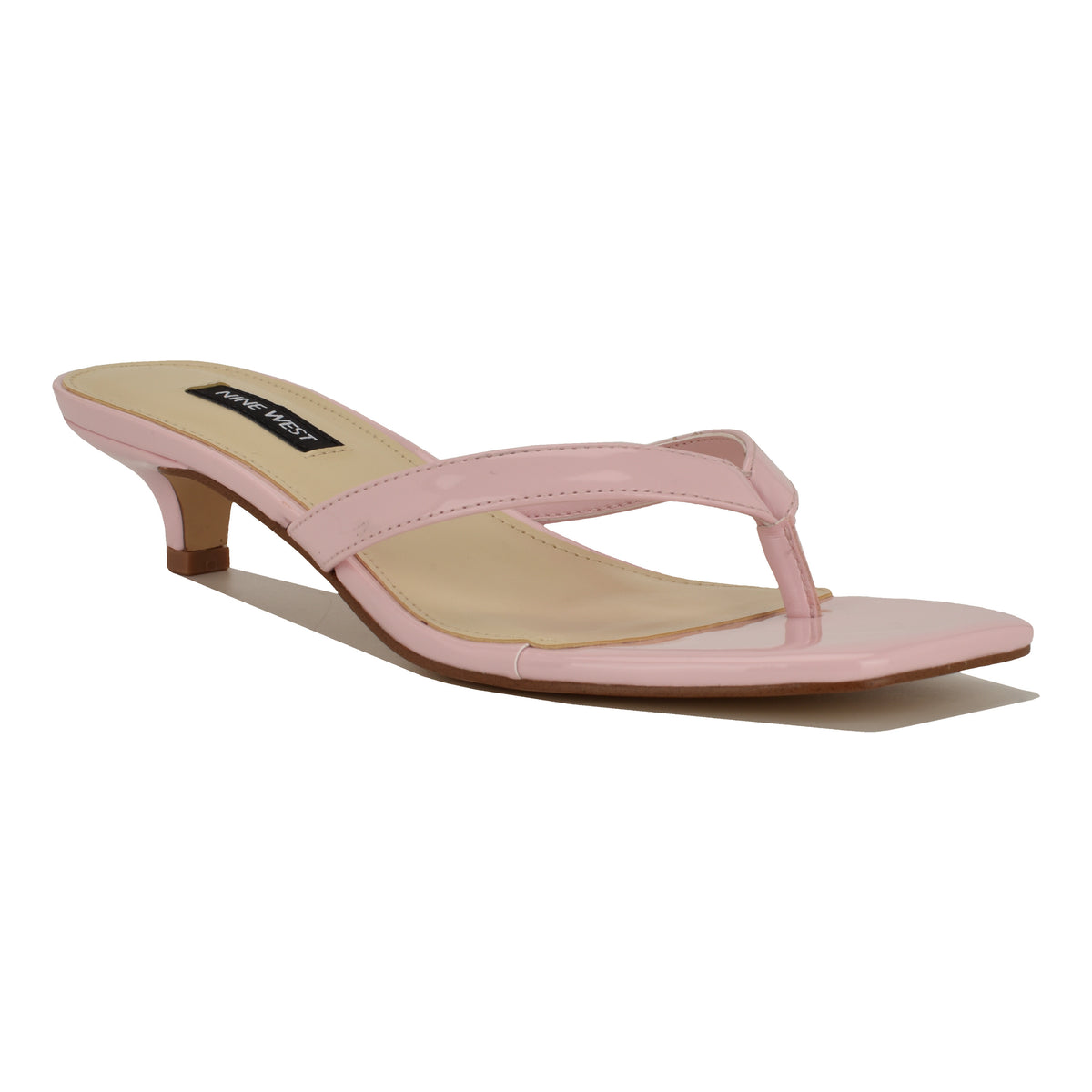 NINE WEST CASSA3 NC PINK95/SLEEK PATENT PU