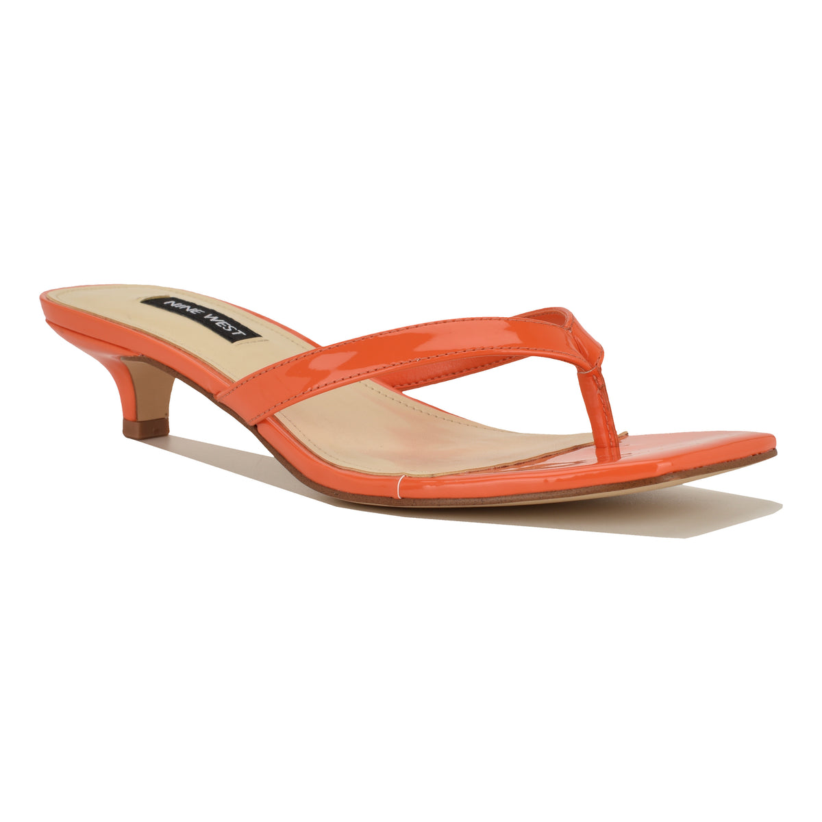 NINE WEST CASSA3 ORANGE17/1361TPG/SLEEK PATENT