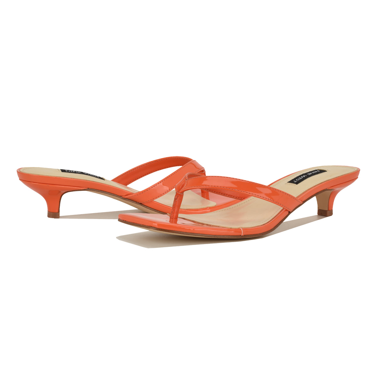 NINE WEST CASSA3 ORANGE17/1361TPG/SLEEK PATENT
