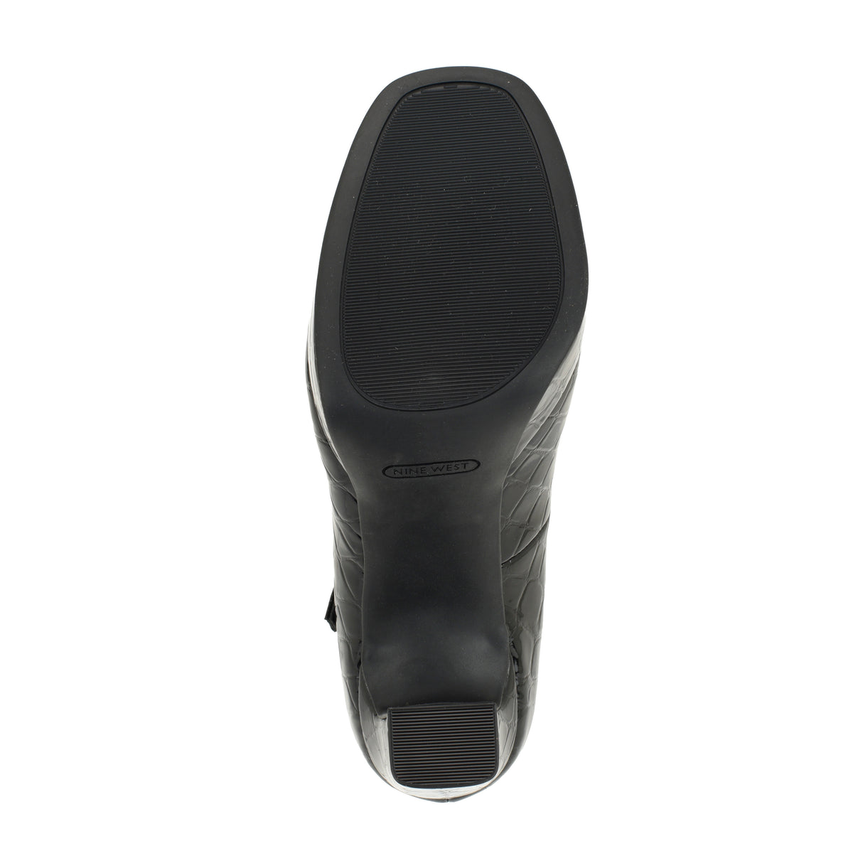 NINE WEST DAPHNI3 BLACK JC MATTE BOX PATENT PU