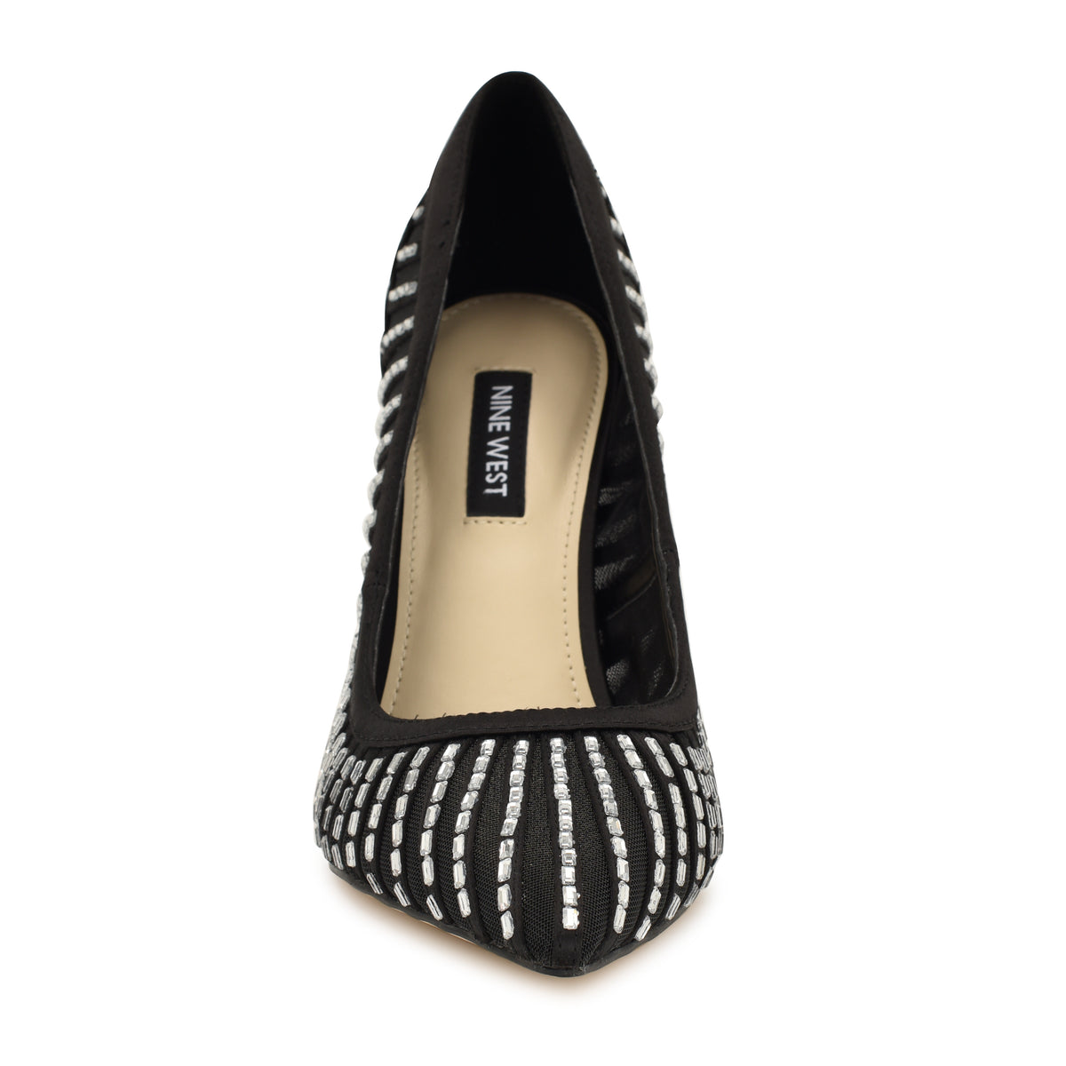 NINE WEST FERESAH2 BLACK/BLACK/CRYSTAL SATIN/FINE