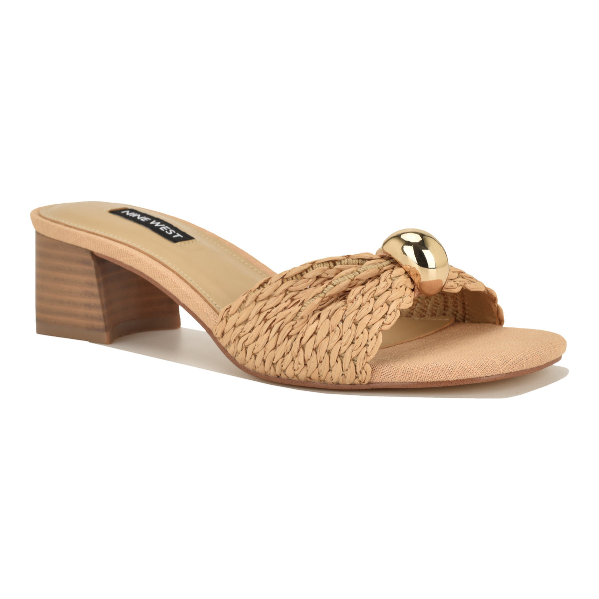 NINE WEST GERRY2 NATURAL13266/WOVEN RAFFIA PT