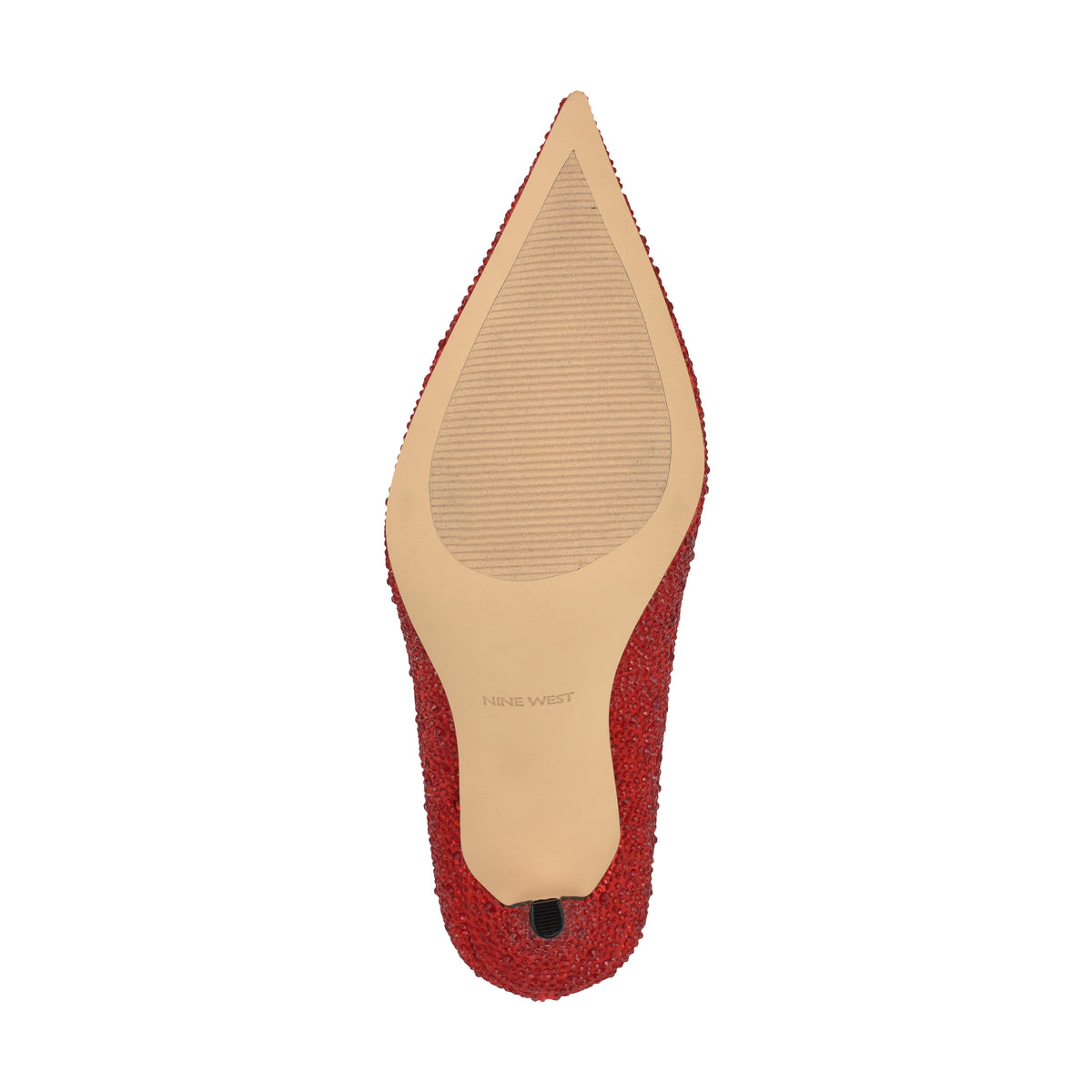 NINE WEST GLAMORH2 HIGH RISK RED18 1763TCX/CRYSTAL SATIN