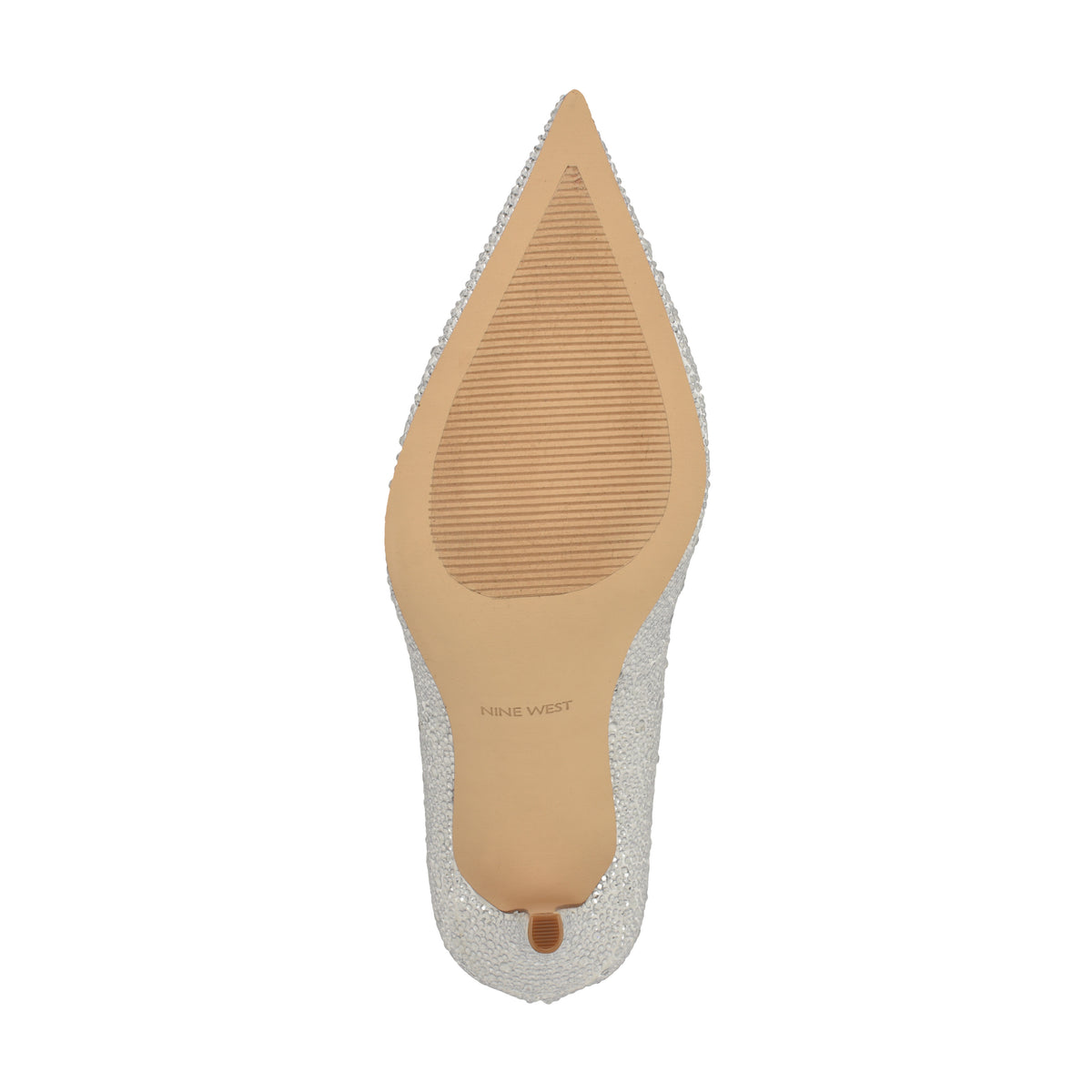 NINE WEST GLAMORH2 WHITE684/CRYSTAL SATIN