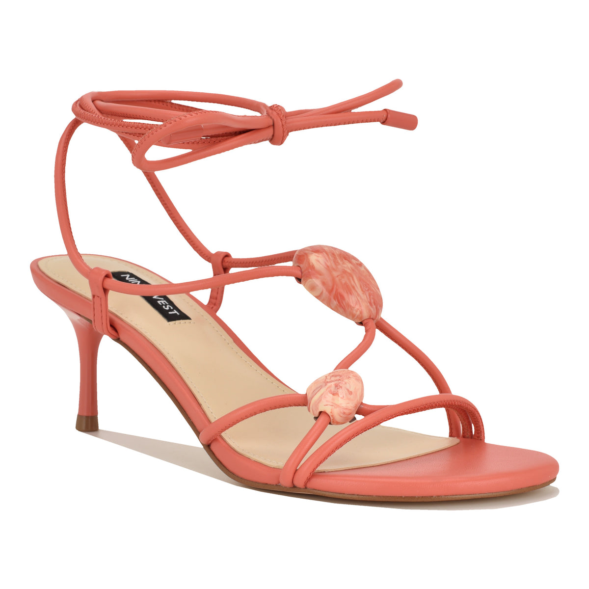 NINE WEST GRESKA3 DARK CORAL/JC SOFT SUPER NAPPA