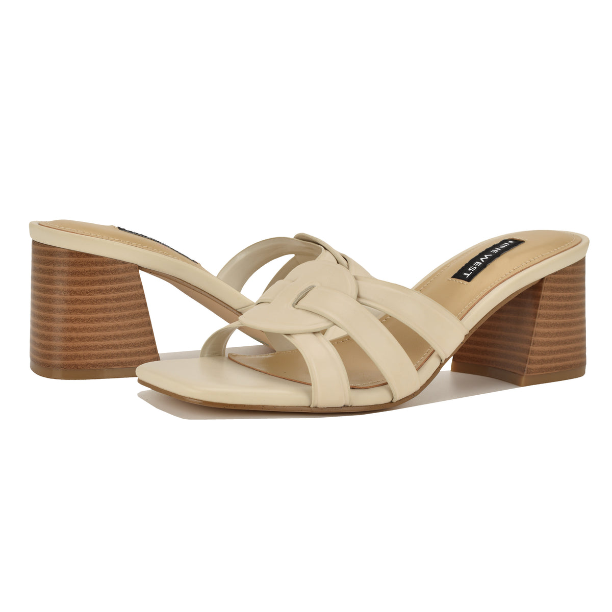 NINE WEST GRITT3 CHIC CREAM/NEW BURNISHED PU RA