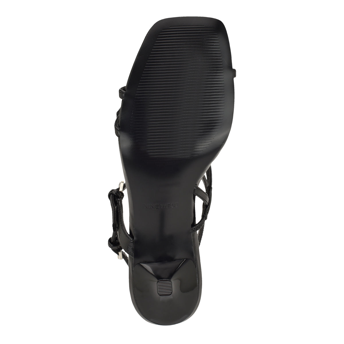 NINE WEST HAYLA3 BLACK/MINI CRINKLE PATENT PU