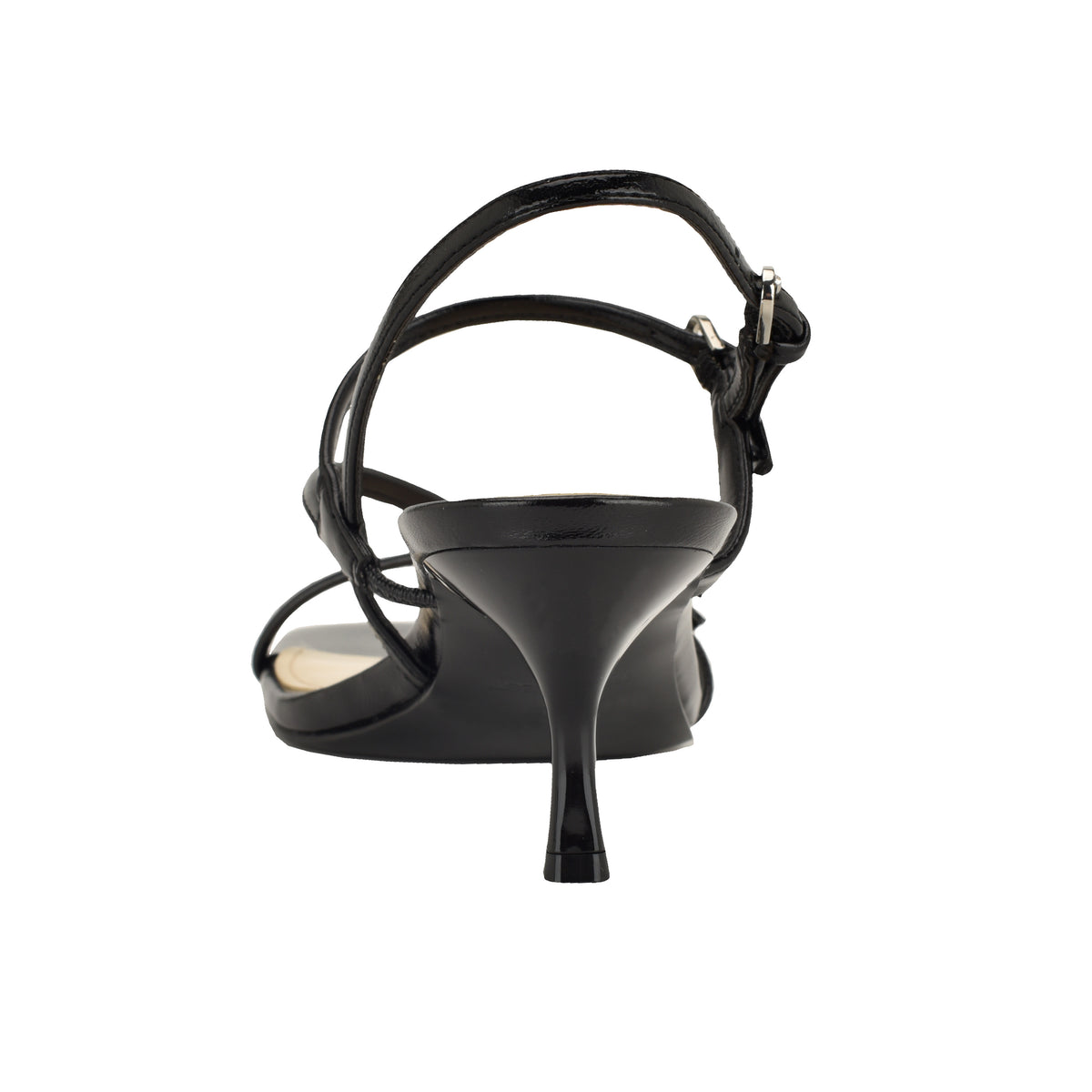 NINE WEST HAYLA3 BLACK/MINI CRINKLE PATENT PU